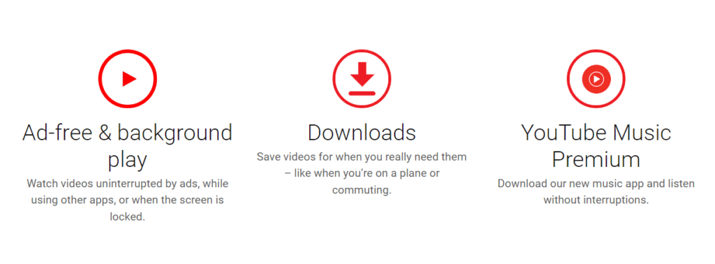 Youtube Premium Features